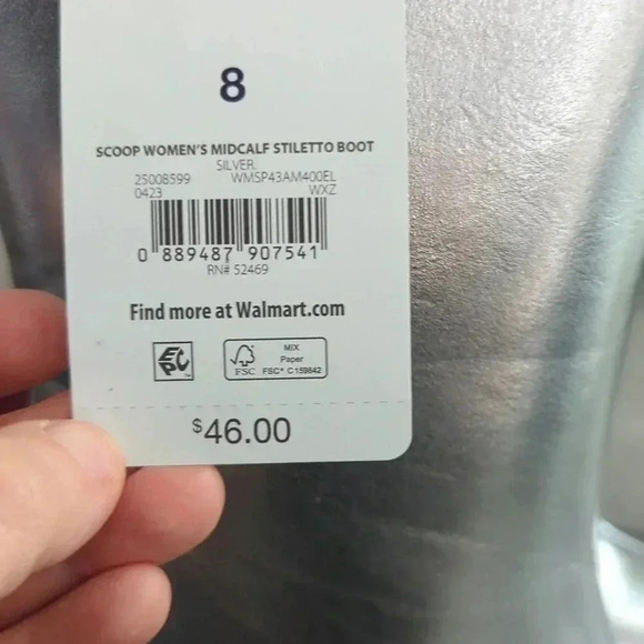 Scoop Women’s Midcalf Stiletto Booties - Picture 7 of 8